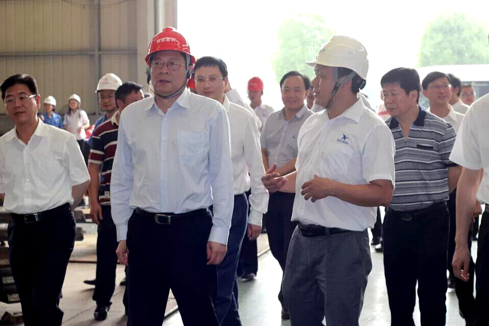 湖南省長(zhǎng)杜家豪來(lái)公司視察